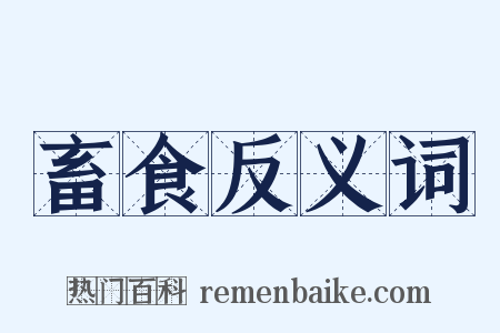 畜食反义词是什么意思的图片
